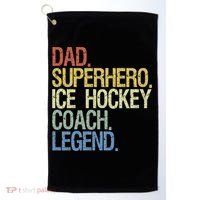 Ice Hockey Coach Cool Gift Golf Towel thumb 0