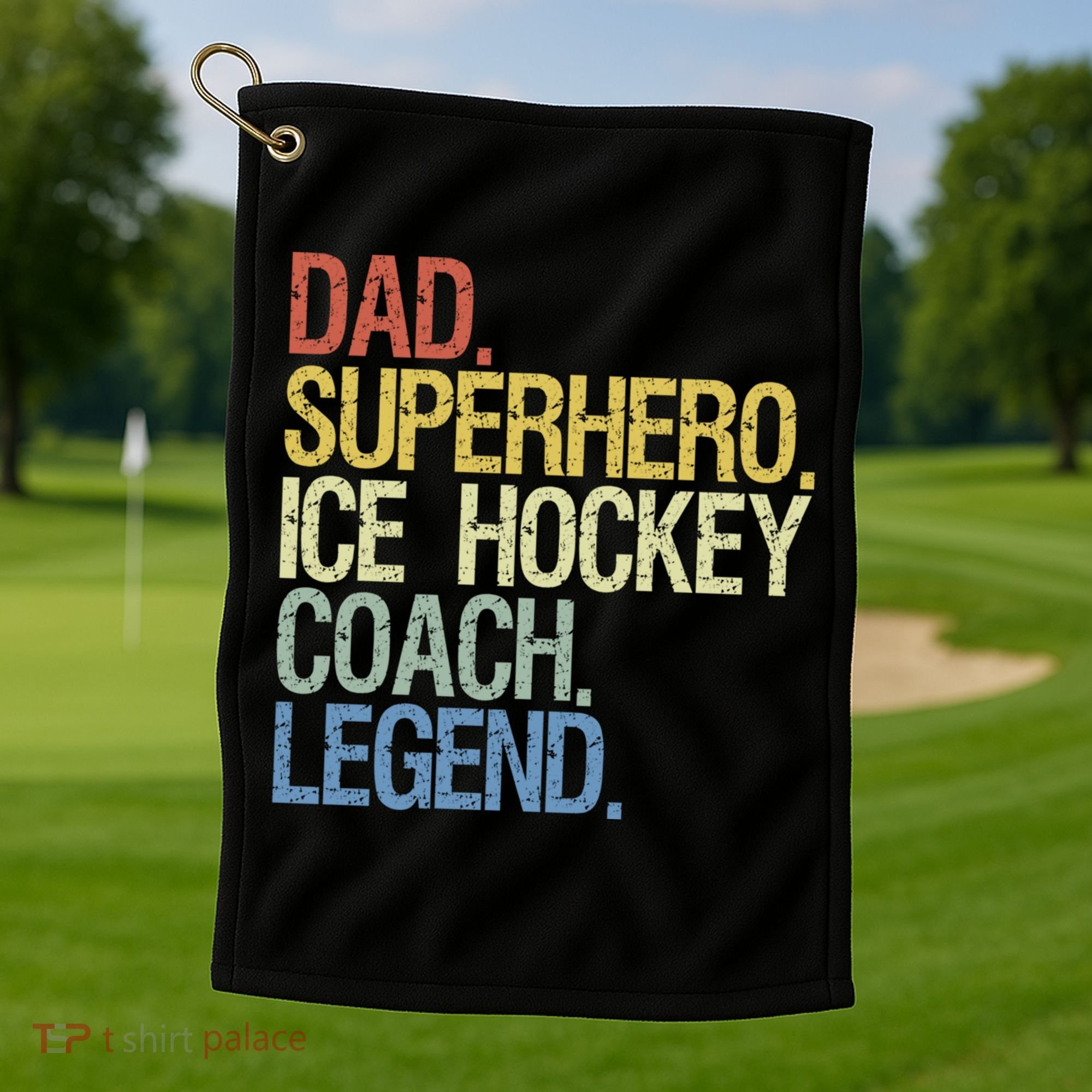 Ice Hockey Coach Cool Gift Golf Towel
