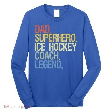 Ice Hockey Coach Cool Gift Long Sleeve Shirt