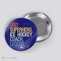 Ice Hockey Coach Cool Gift Button thumb 0