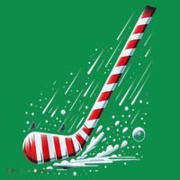 Ice Hockey Christmas Candy Cane Hockey Stick Funny Xmas Gift Sweatshirt thumb 3