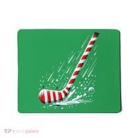 Ice Hockey Christmas Candy Cane Hockey Stick Funny Xmas Gift Mousepad thumb 0