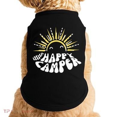 Imma Happy Camper Smiling Sun  Doggie Tank