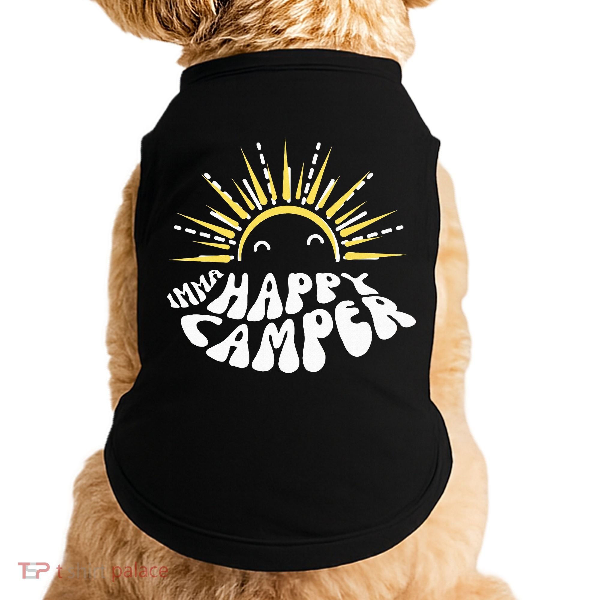 Imma Happy Camper Smiling Sun  Doggie Tank