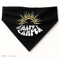 Imma Happy Camper Smiling Sun  USA-Made Doggie Bandana thumb 0
