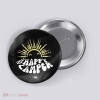 Imma Happy Camper Smiling Sun  Button thumb 0