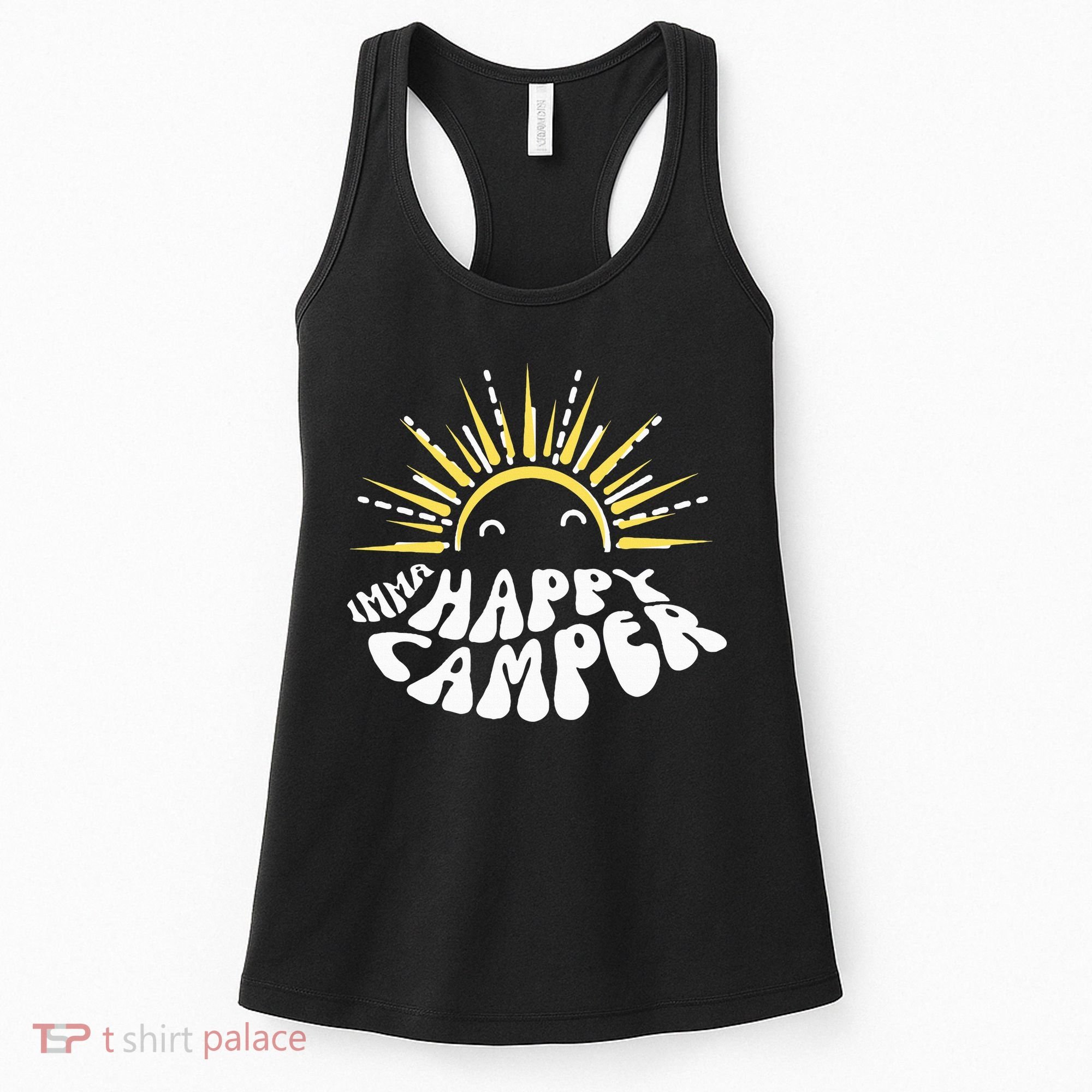 Imma Happy Camper Smiling Sun  Women's Tank Top