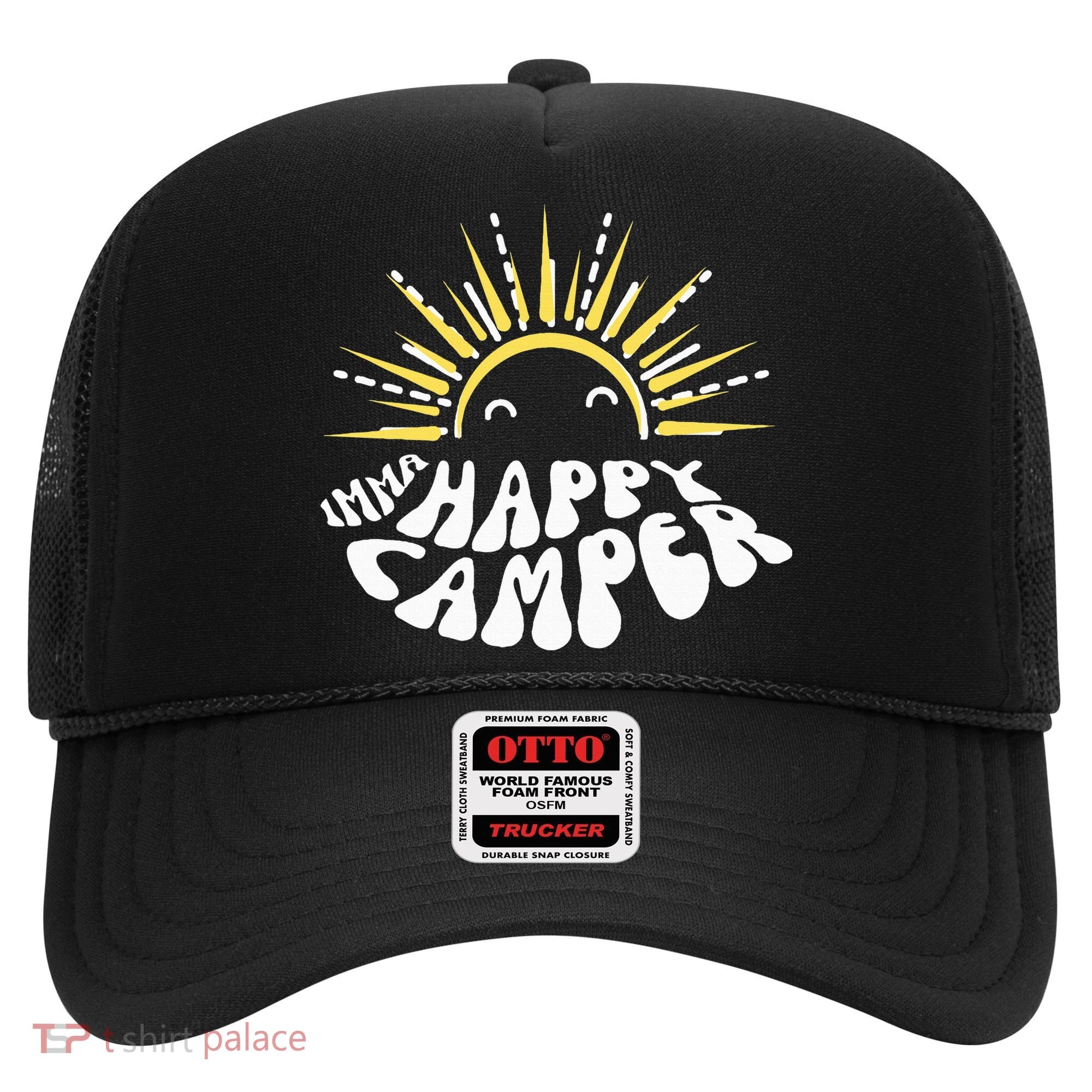 Imma Happy Camper Smiling Sun  Hat