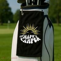 Imma Happy Camper Smiling Sun  Golf Towel thumb 2
