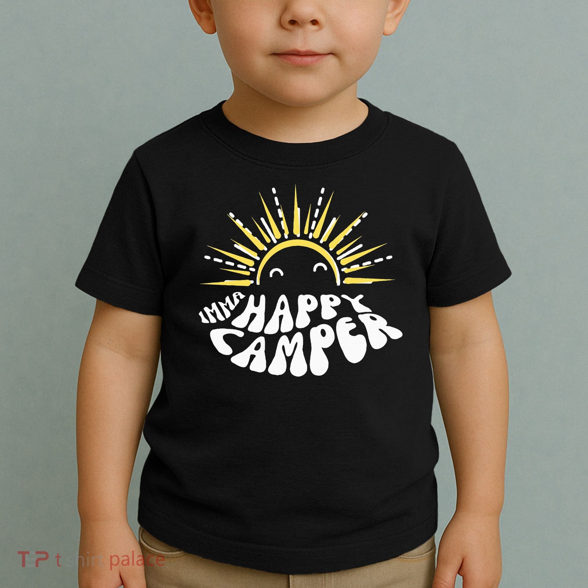 Imma Happy Camper Smiling Sun  Toddler T-Shirt