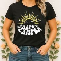 Imma Happy Camper Smiling Sun  Women's T-Shirt thumb 2