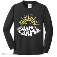 Imma Happy Camper Smiling Sun  Kids Long Sleeve Shirt thumb 0