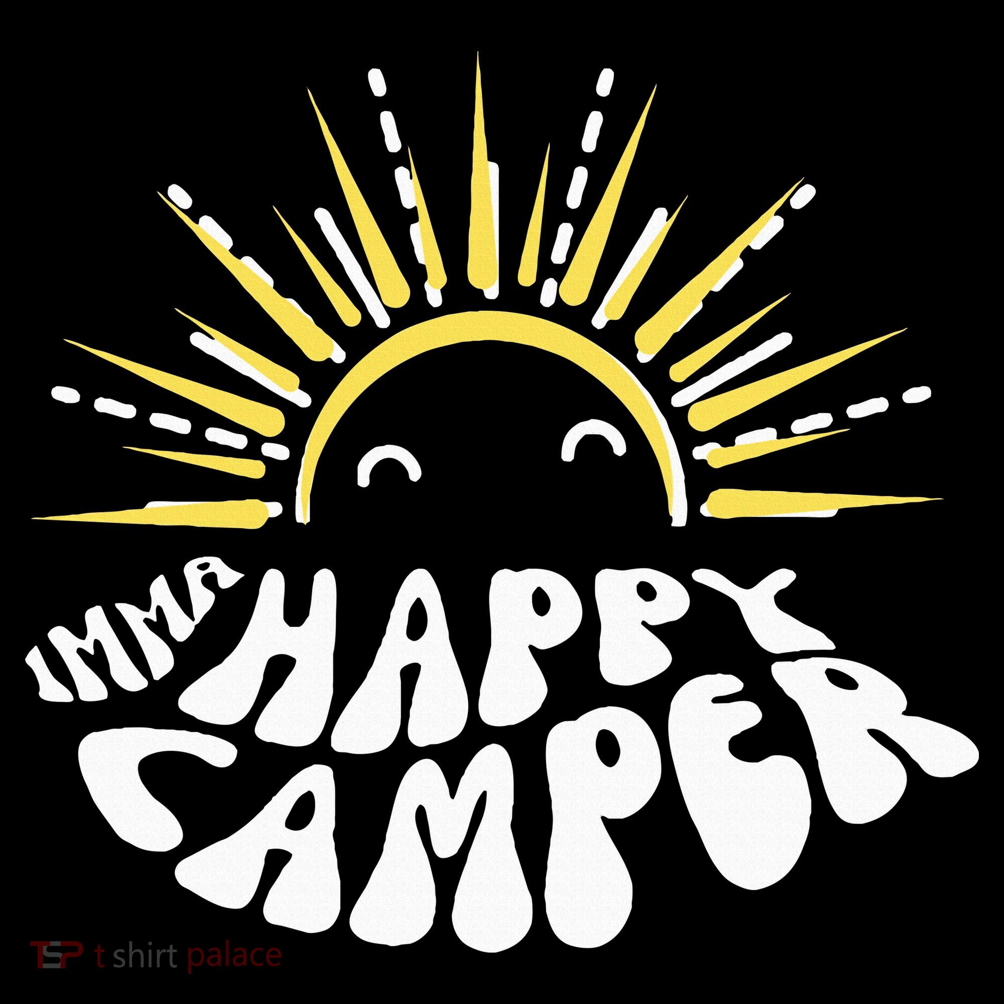 Imma Happy Camper Smiling Sun  Kids Long Sleeve Shirt