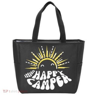 Imma Happy Camper Smiling Sun  Tote Bag