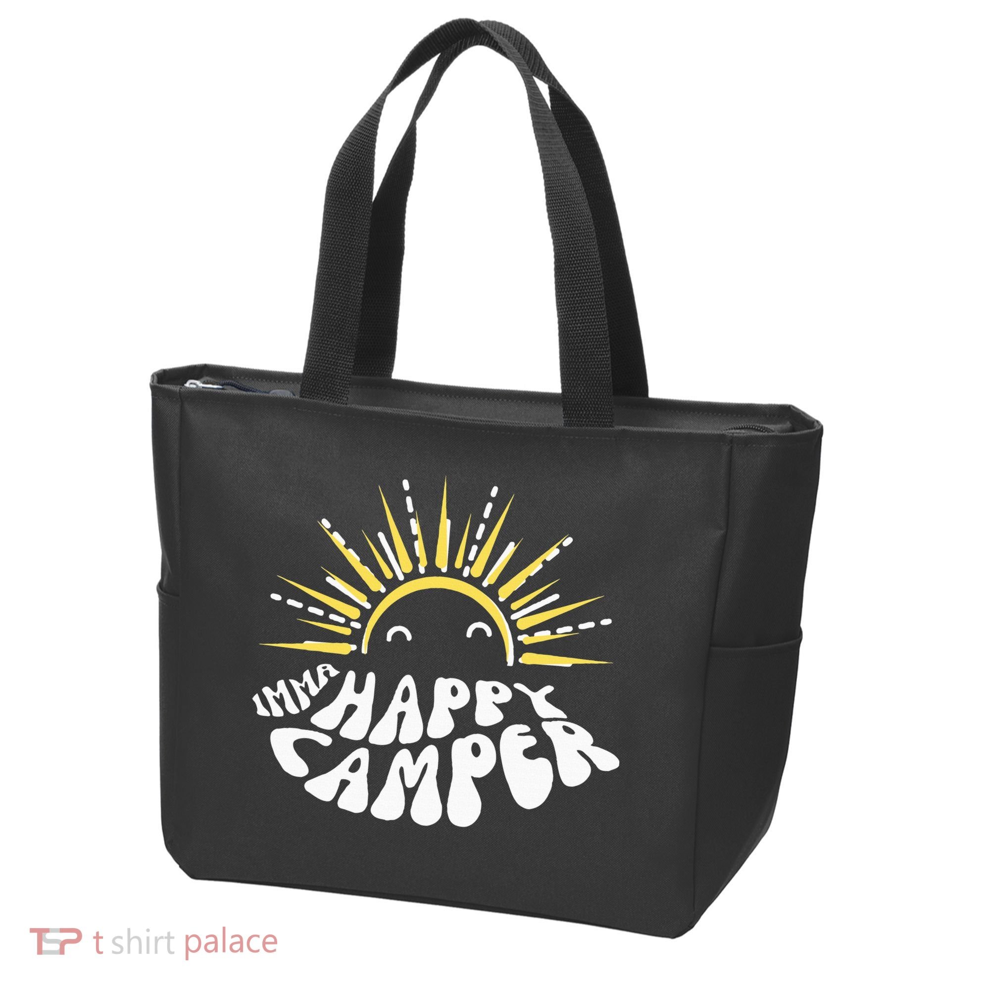Imma Happy Camper Smiling Sun  Tote Bag