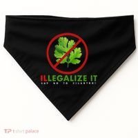 I Hate Cilantro Illegalize It Say No To Cilantro! USA-Made Doggie Bandana thumb 0