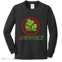 I Hate Cilantro Illegalize It Say No To Cilantro! Kids Long Sleeve Shirt thumb 0