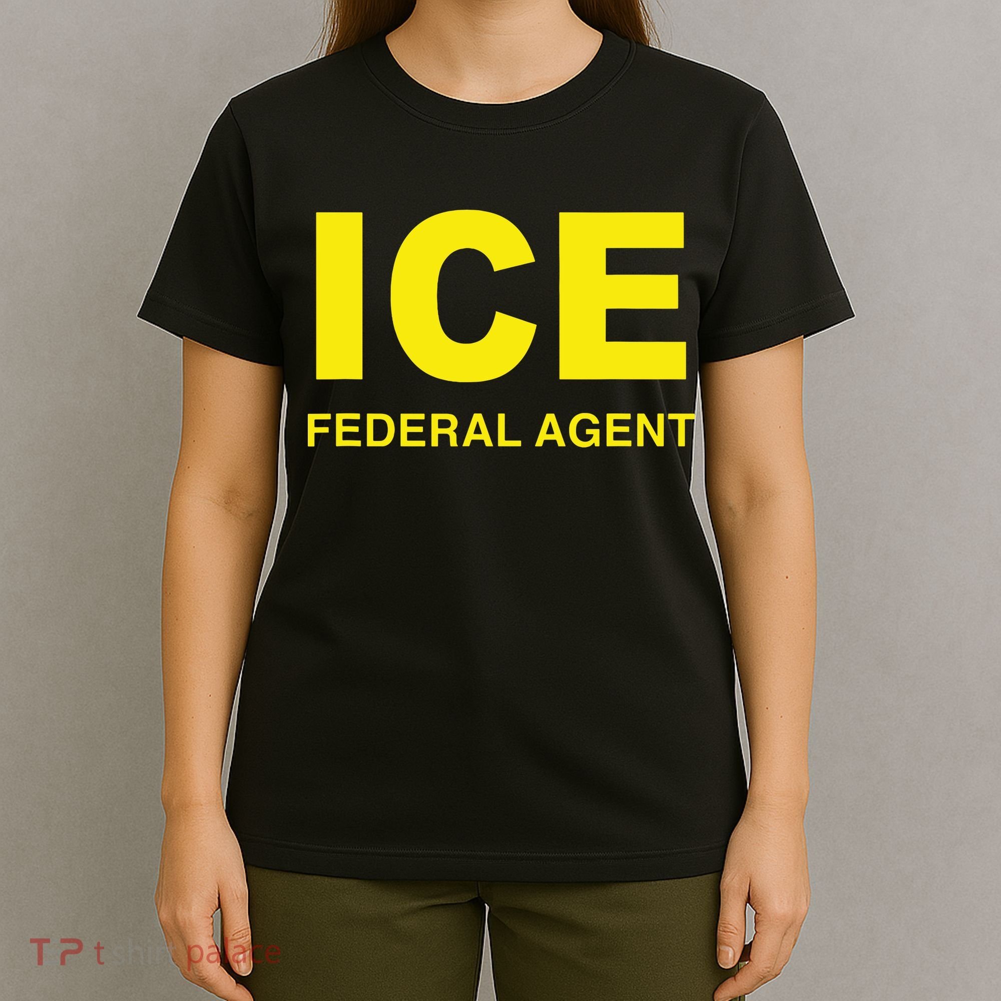 Ice Halloween Costume Federal Agent Police Immigration T-Shirt
