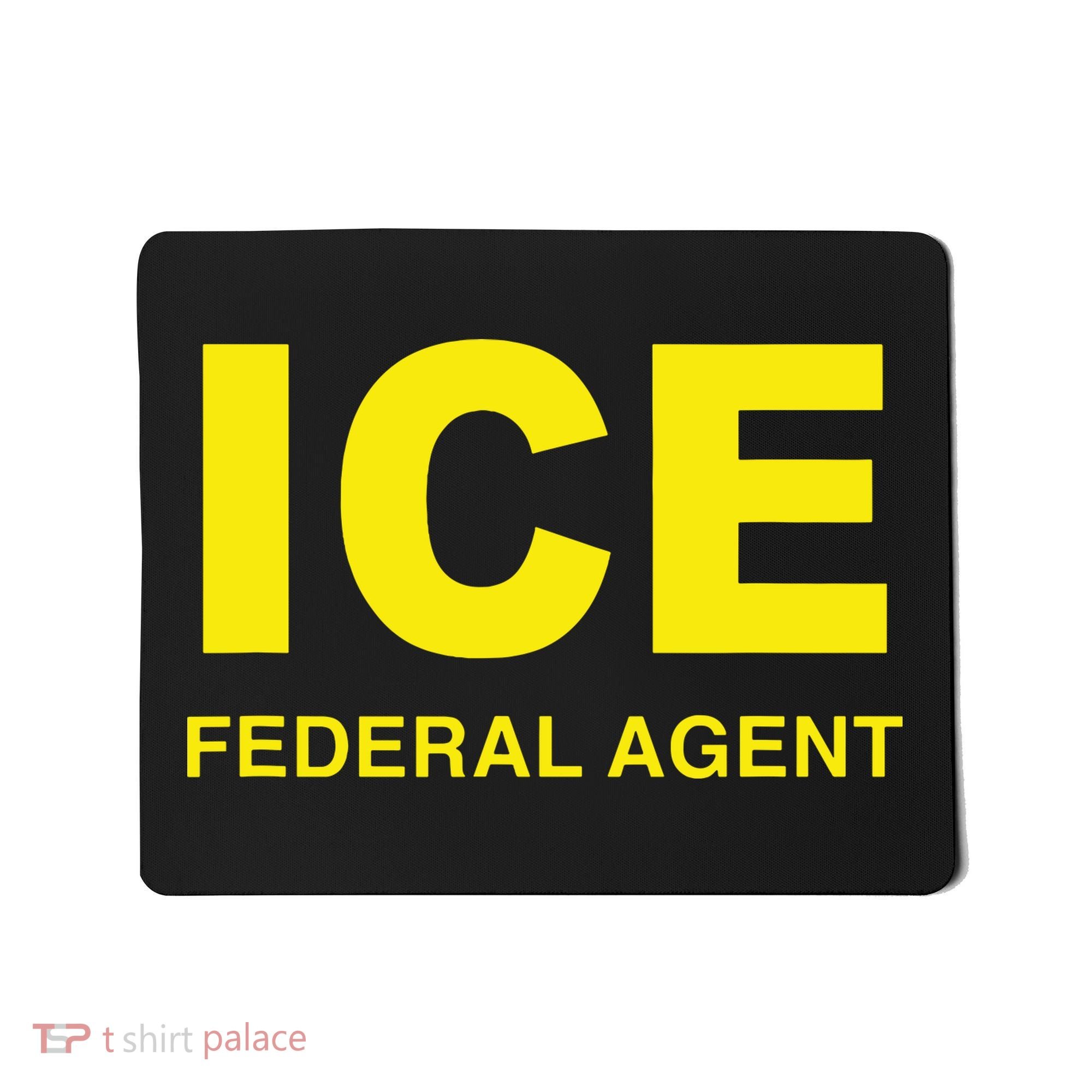 Ice Halloween Costume Federal Agent Police Immigration Mousepad