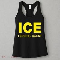 Ice Halloween Costume Federal Agent Police Immigration Women's Tank Top thumb 3