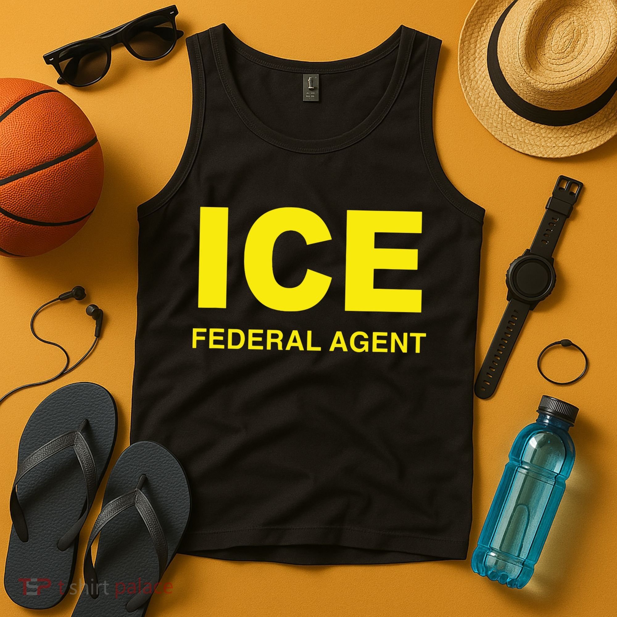 Ice Halloween Costume Federal Agent Police Immigration Tank Top
