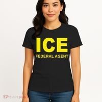 Ice Halloween Costume Federal Agent Police Immigration Women's T-Shirt thumb 4