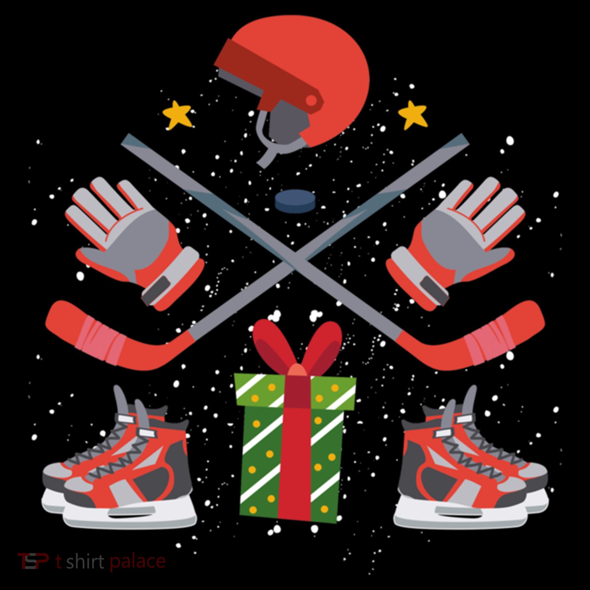 Ice Hockey Christmas Tree Ornats Funny Xmas Gift Coffee Mug