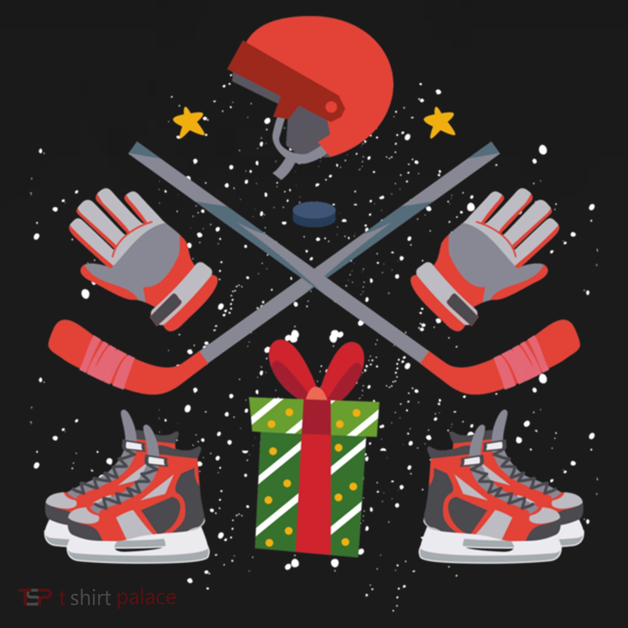 Ice Hockey Christmas Tree Ornats Funny Xmas Gift Ornament