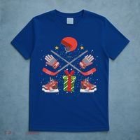 Ice Hockey Christmas Tree Ornats Funny Xmas Gift T-Shirt thumb 5