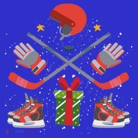 Ice Hockey Christmas Tree Ornats Funny Xmas Gift Mousepad thumb 1
