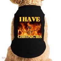 I Have Chronic Ibs Funny Cool Hard Skeleton Meme Doggie Tank thumb 0