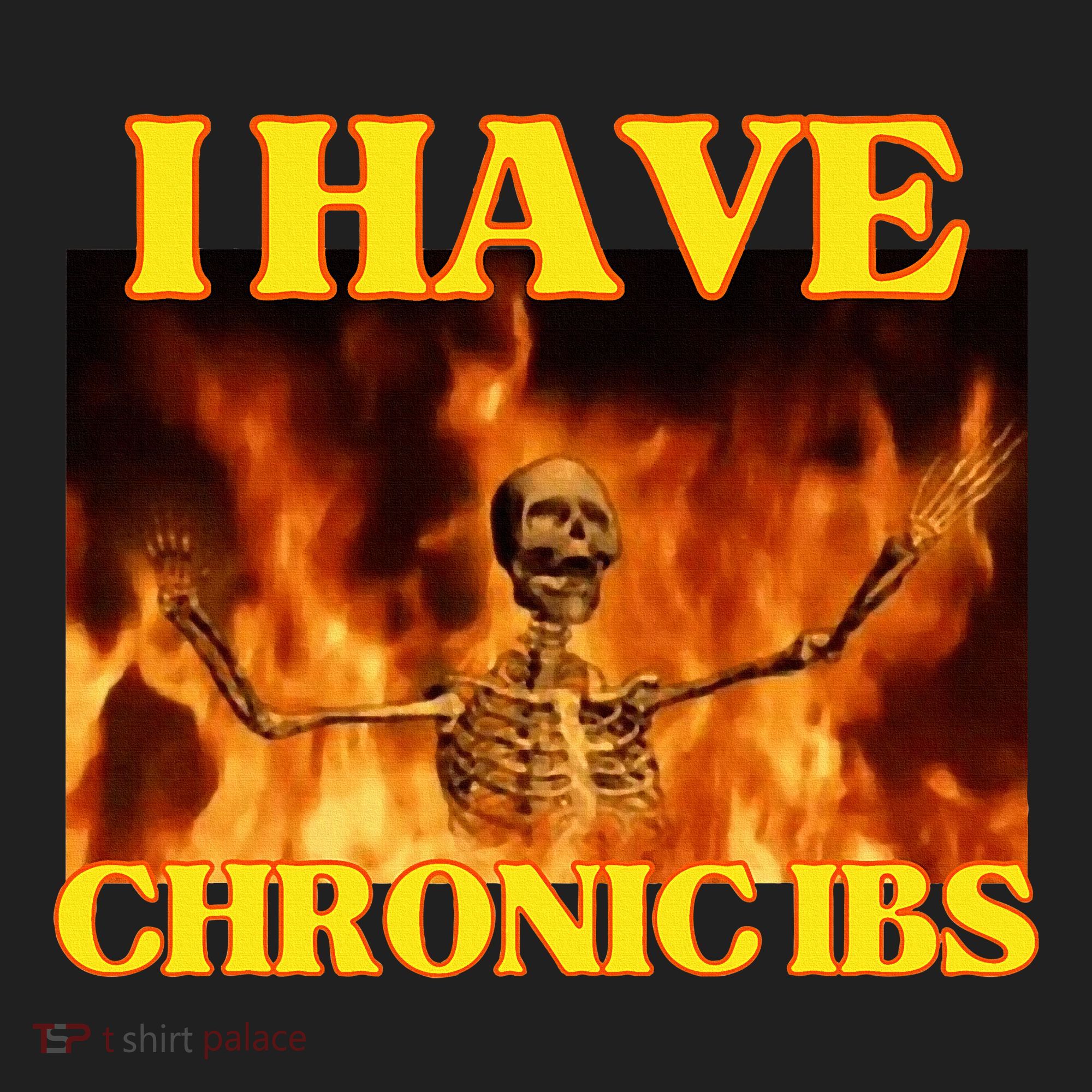 I Have Chronic Ibs Funny Cool Hard Skeleton Meme Beanie