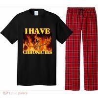 I Have Chronic Ibs Funny Cool Hard Skeleton Meme Pajama Set thumb 0