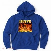 I Have Chronic Ibs Funny Cool Hard Skeleton Meme Hoodie thumb 0