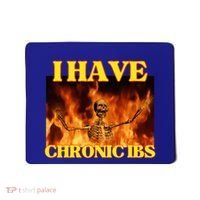 I Have Chronic Ibs Funny Cool Hard Skeleton Meme Mousepad thumb 0