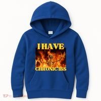 I Have Chronic Ibs Funny Cool Hard Skeleton Meme Kids Hoodie thumb 0