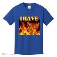 I Have Chronic Ibs Funny Cool Hard Skeleton Meme Kids T-Shirt thumb 0