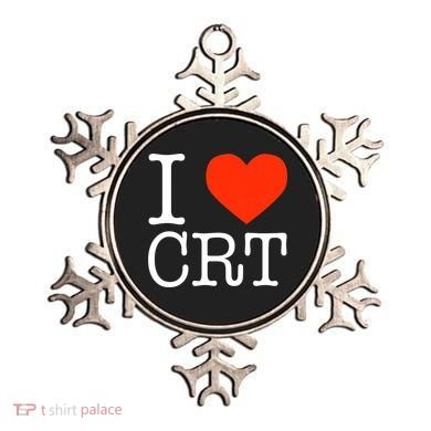 I Heart CRT Critical Race Theory Racial Justice BLM Ornament