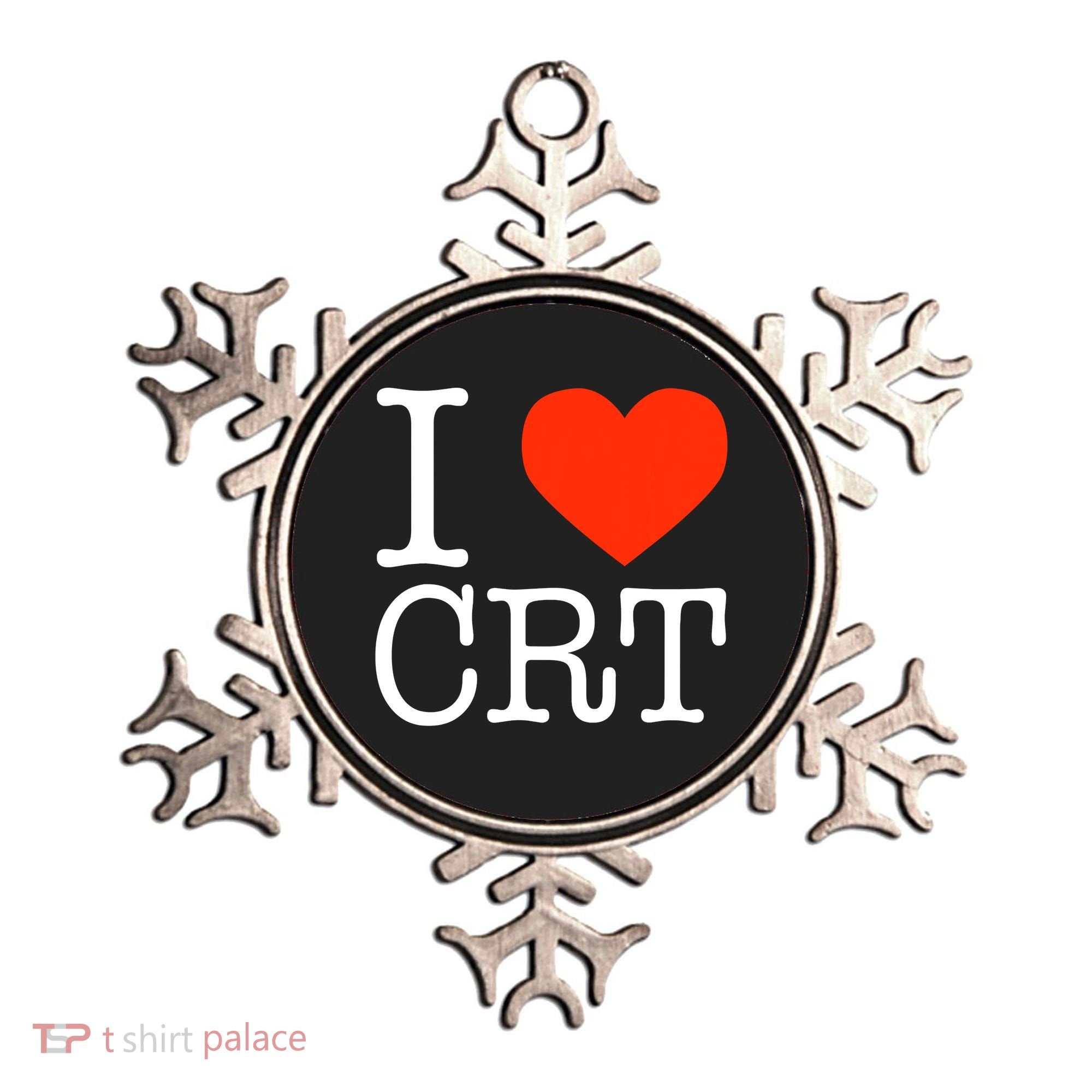 I Heart CRT Critical Race Theory Racial Justice BLM Ornament