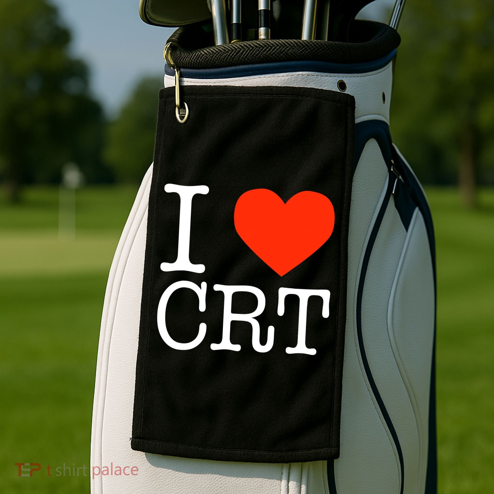I Heart CRT Critical Race Theory Racial Justice BLM Golf Towel