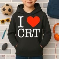 I Heart CRT Critical Race Theory Racial Justice BLM Kids Hoodie thumb 2