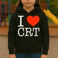 I Heart CRT Critical Race Theory Racial Justice BLM Kids Hoodie thumb 3