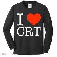 I Heart CRT Critical Race Theory Racial Justice BLM Kids Long Sleeve Shirt thumb 0