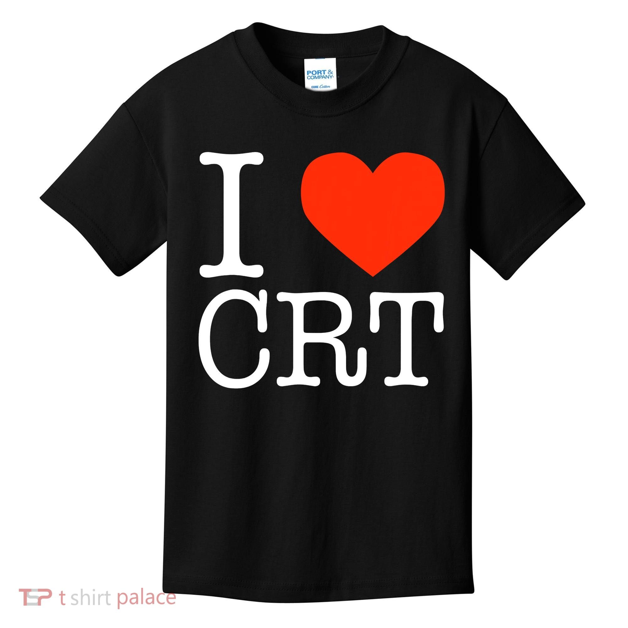 I Heart CRT Critical Race Theory Racial Justice BLM Kids T-Shirt
