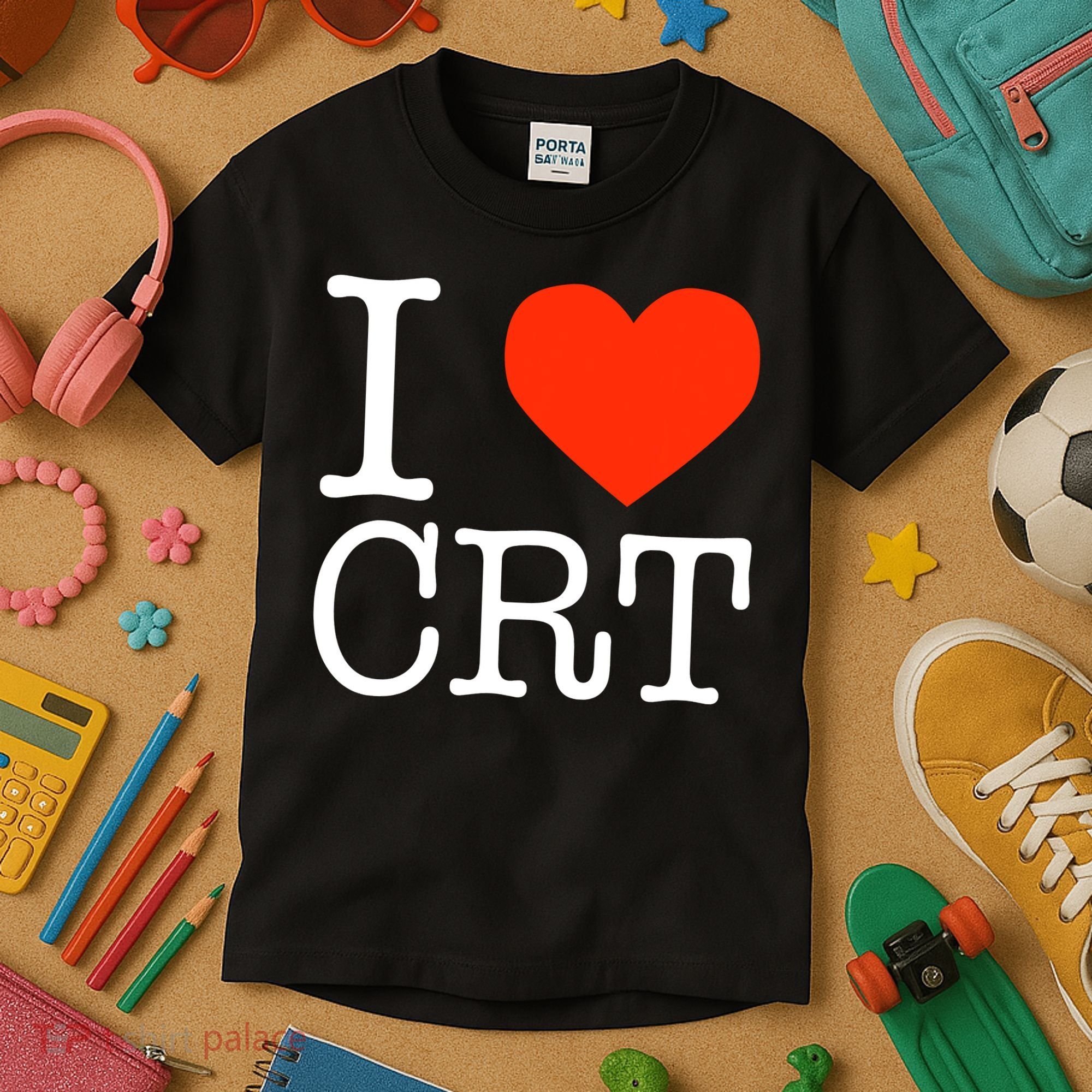 I Heart CRT Critical Race Theory Racial Justice BLM Kids T-Shirt