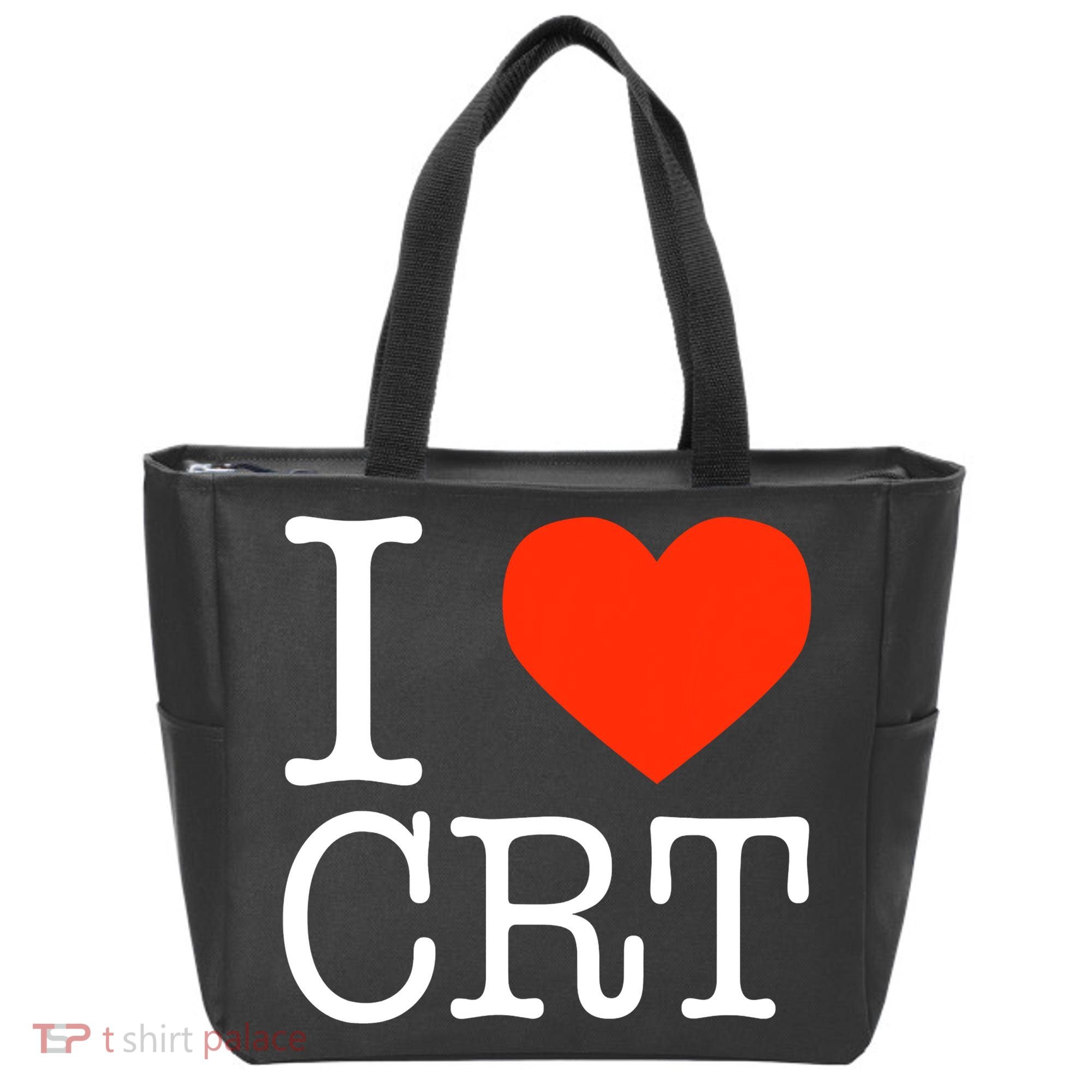 I Heart CRT Critical Race Theory Racial Justice BLM Tote Bag