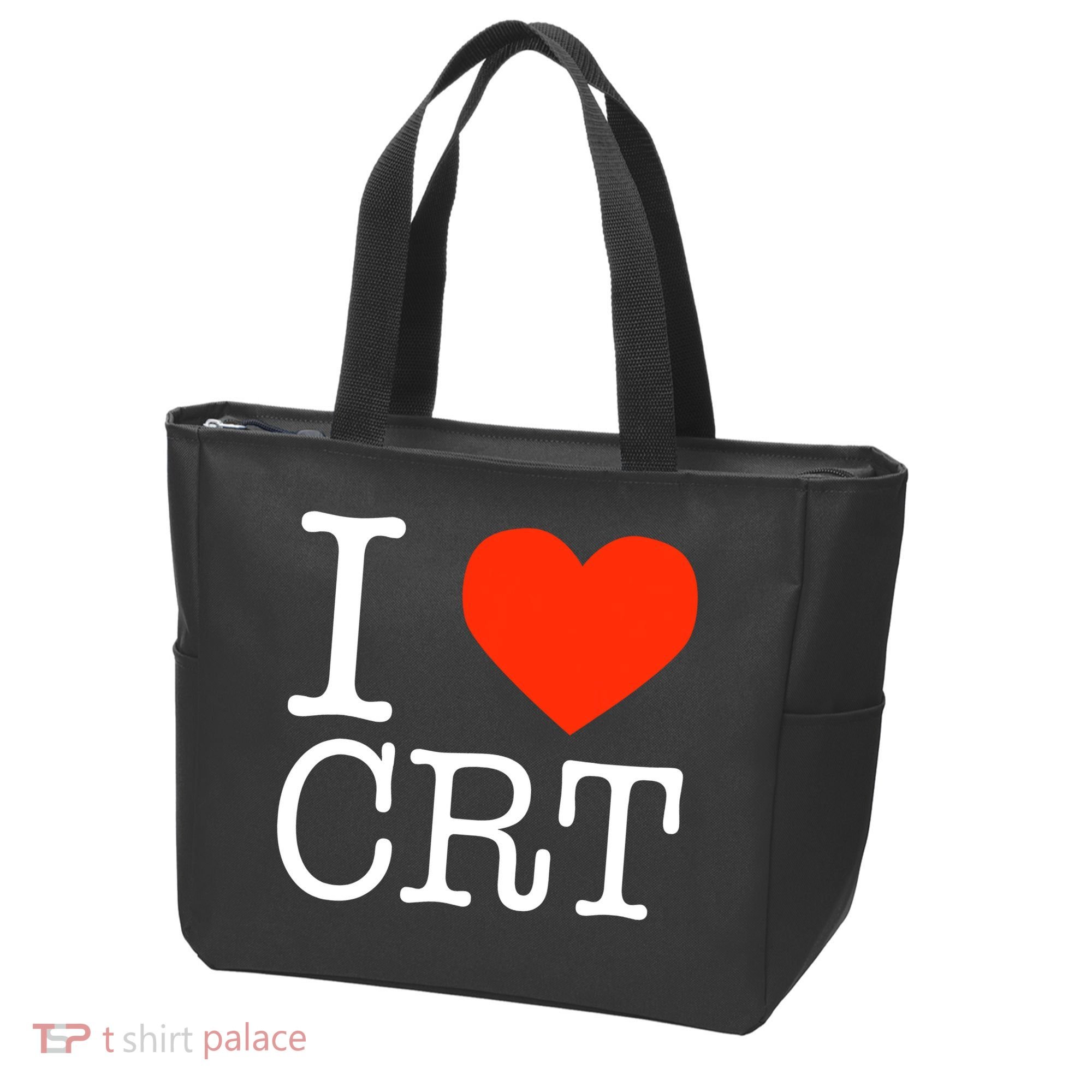 I Heart CRT Critical Race Theory Racial Justice BLM Tote Bag