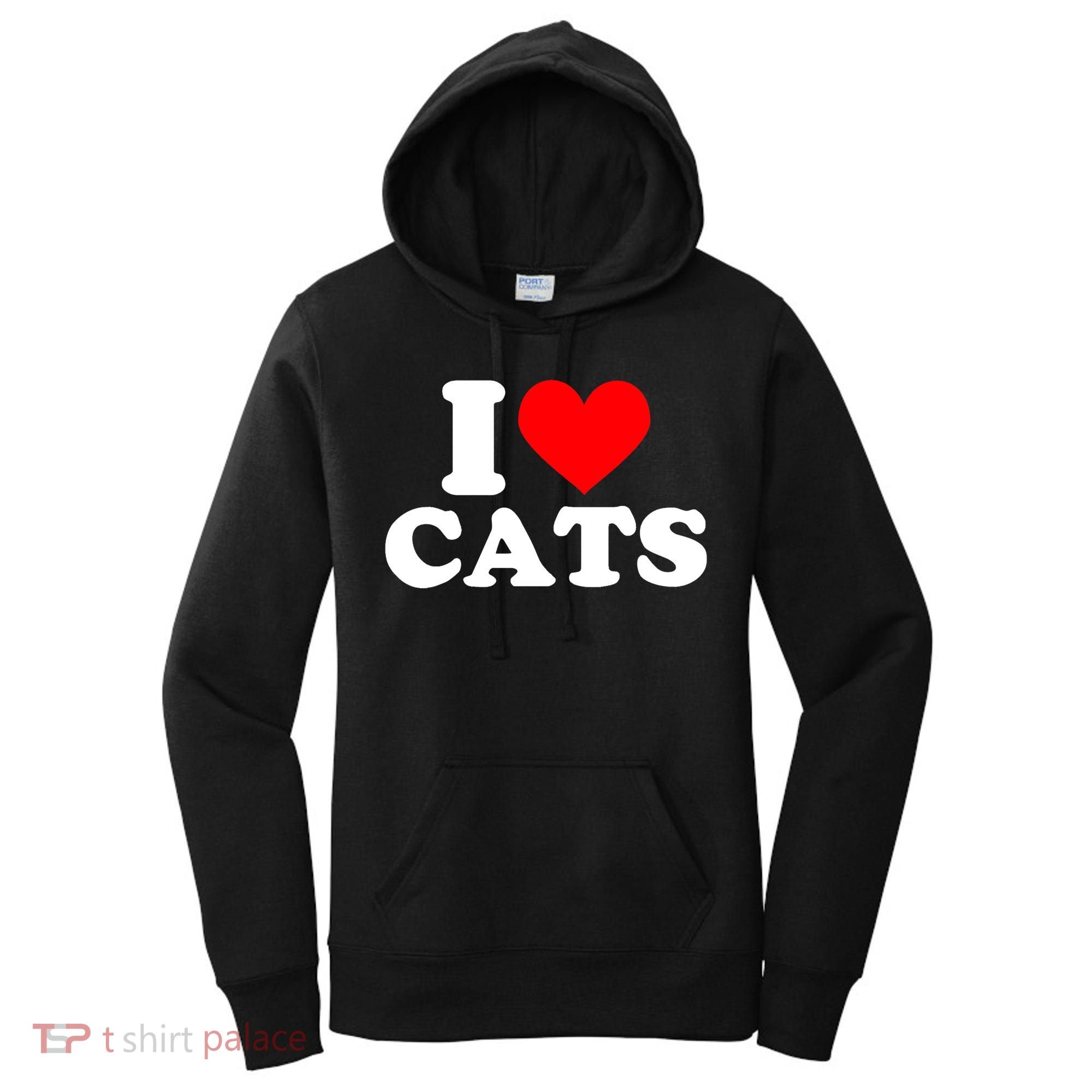 I Heart Cats Shirt I Heart Cats Tshirt I Love Cats Shirt Women's Hoodie