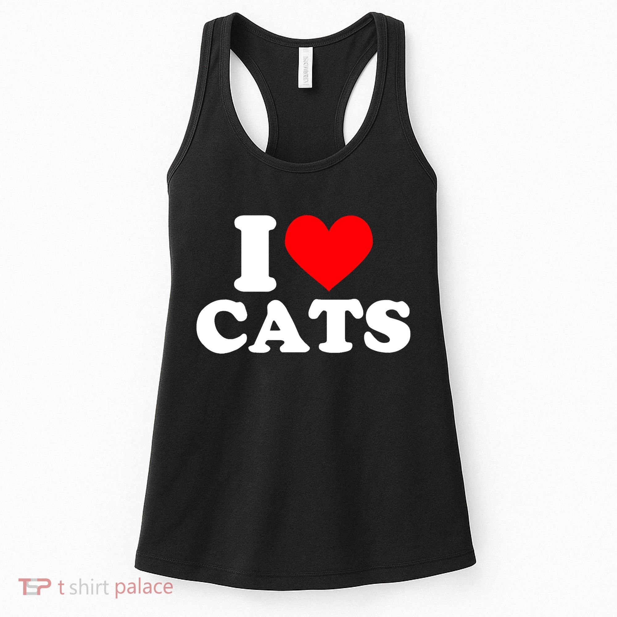 I Heart Cats Shirt I Heart Cats Tshirt I Love Cats Shirt Women's Tank Top