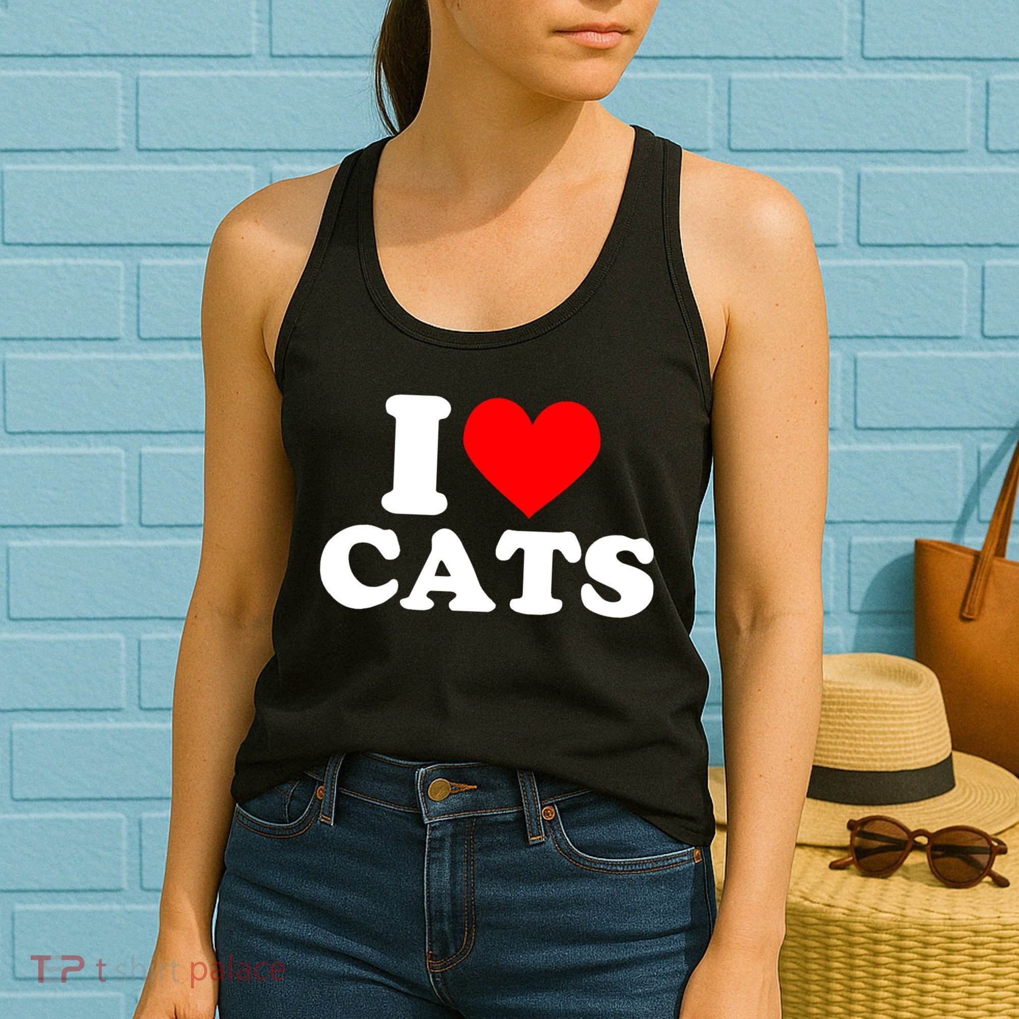 I Heart Cats Shirt I Heart Cats Tshirt I Love Cats Shirt Women's Tank Top